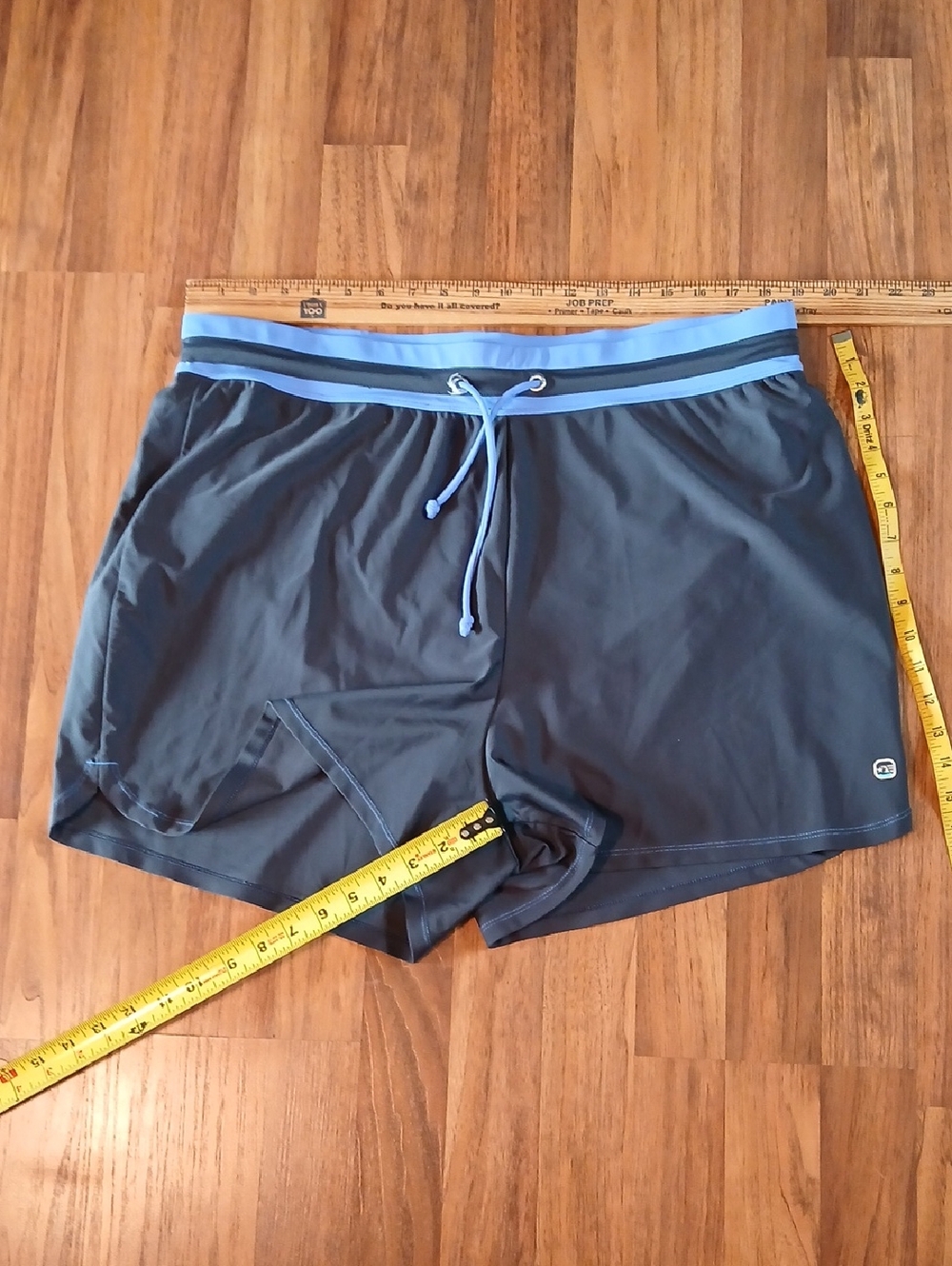 Free Country Navy Blue Athletic Shorts with Light Blue Waistband